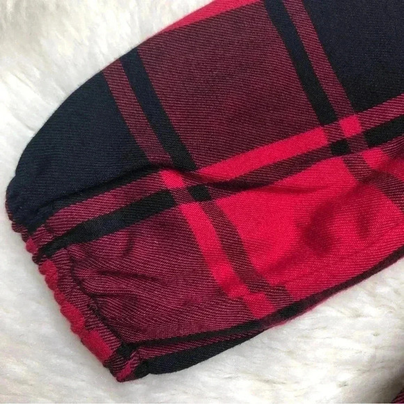 The  Children’s Place Dress Red & Black Plaid New With Tags 3-6 Months - Picture 2 of 16